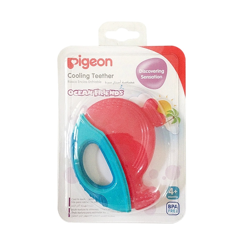 贝亲入水牙胶婴儿磨牙宝宝注水练牙咬咬胶4个月以上口腔训练器（马来西亚进口红色）