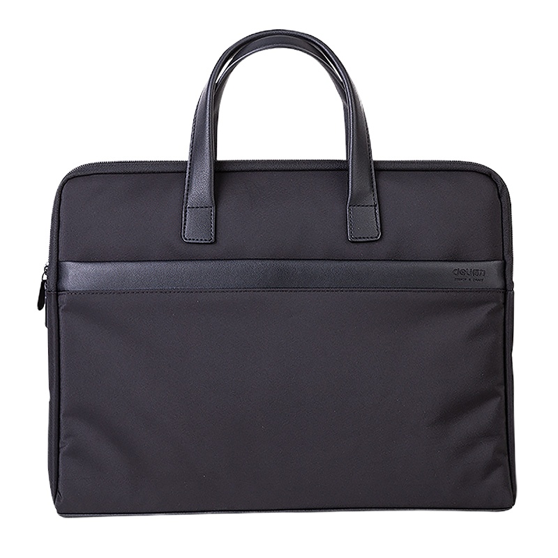 得力公文包 商务文件袋事务包 涤纶手提资料袋电脑包 63751黑色 10个装
