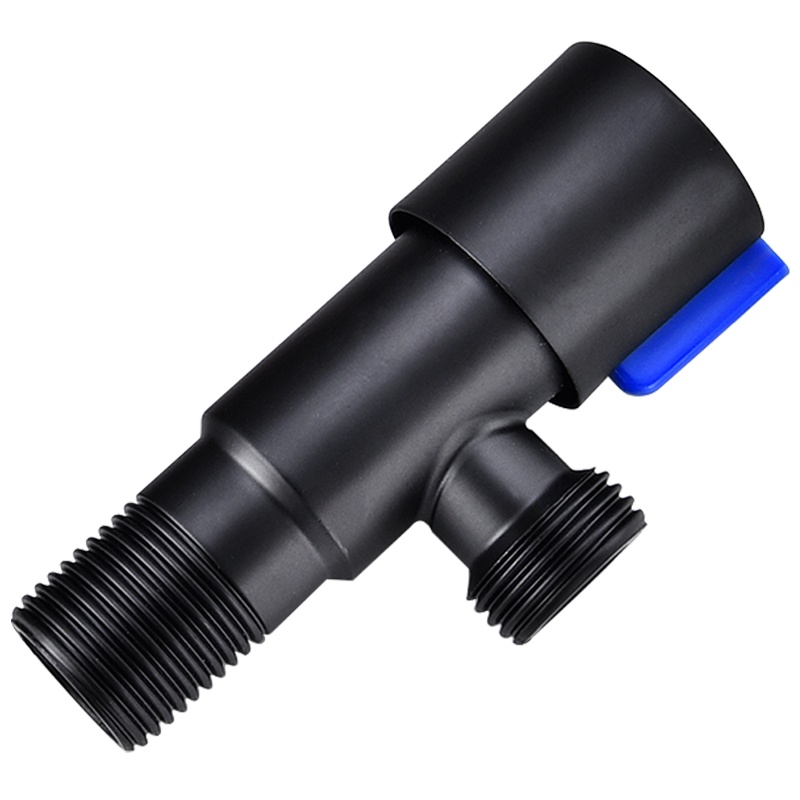 伯盾304不锈钢三角阀一进二出冷热水加长加厚热水器马桶通用水阀