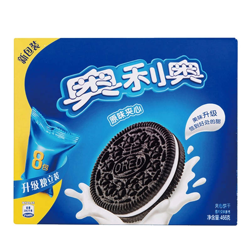 亿滋奥利奥(OREO) 夹心饼干 零食 原味466g(家庭装)(新老包装随机发货)