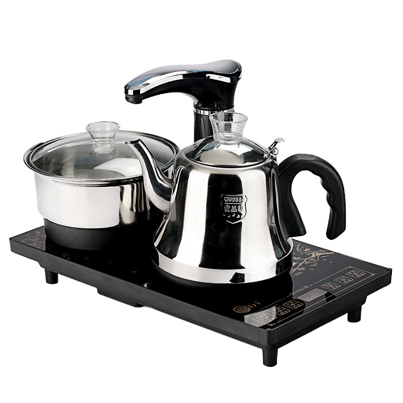 自动上水壶电热水壶黄金蛋家用泡茶具器抽水式电烧水壶自吸式电茶炉单炉 半自动单炉壶304