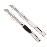 得力 Deli 2053(颜色随机) 得力简易美工刀(80mm,颜色随机,附带折刀器) 1把