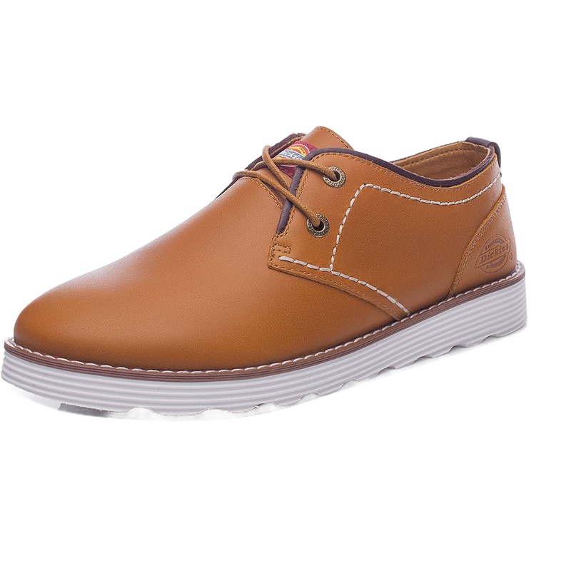 Dickies男鞋秋季英伦真皮鞋子男士低帮休闲鞋百搭工装鞋潮鞋171M50LXS06
