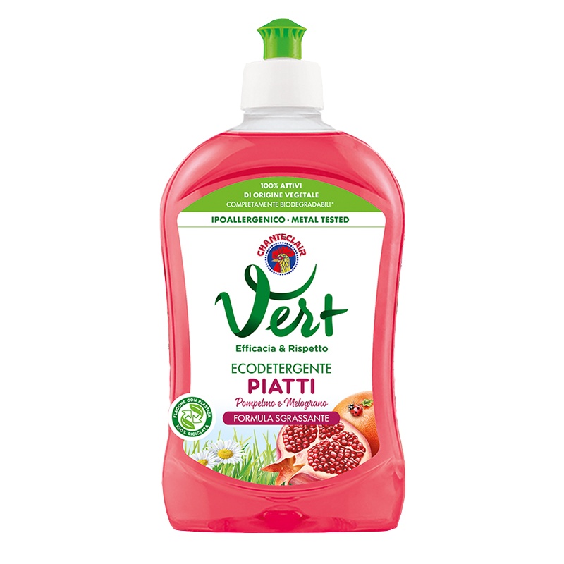 大公鸡头 浓缩洗洁精意大利原装进口洗涤剂温和不刺激去油祛味 石榴味500ml