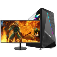 世纪之星 AMD A9-9820八核/集成RX 350 GPU/8G内存/256GB固态 台式电脑 台式机 电脑主机 组装电脑 家用办公组装机商务学生网课游戏电脑+24英寸显示器