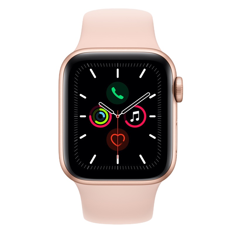 Apple Watch Series5 44毫米(GPS + Cellular款 金色铝金属表壳 粉砂色运动型表带)