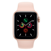 Apple Watch Series5 44毫米(GPS + Cellular款 金色铝金属表壳 粉砂色运动型表带)