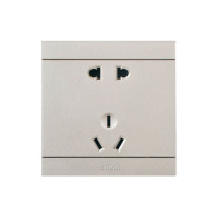 西蒙开关插座面板i3系列香槟金86型暗装面板家用电源墙壁一开五孔