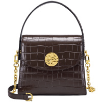 GOLF包包2021新款潮时尚牛皮单肩斜挎包简约小包女复古手提小方包