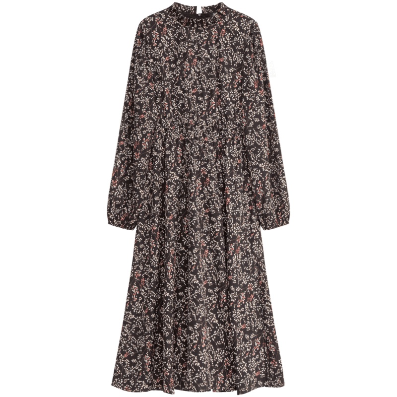 OtherMix浪漫碎花裙2021年新款法式春季长袖复古收腰显瘦连衣裙子