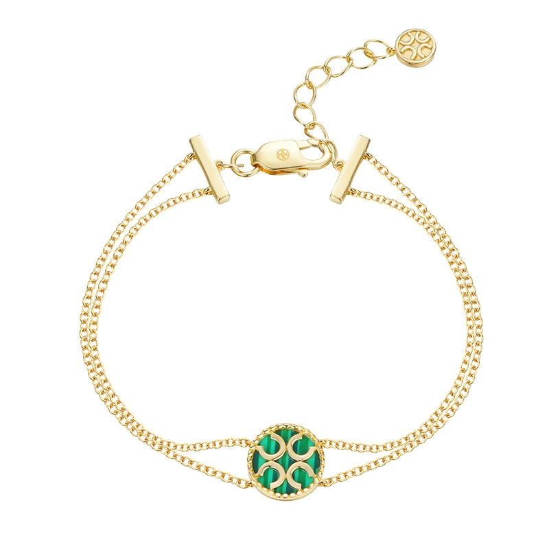 澳洲orange cube 幸运马蹄系列 女士手链孔雀石 个性时尚潮流百搭