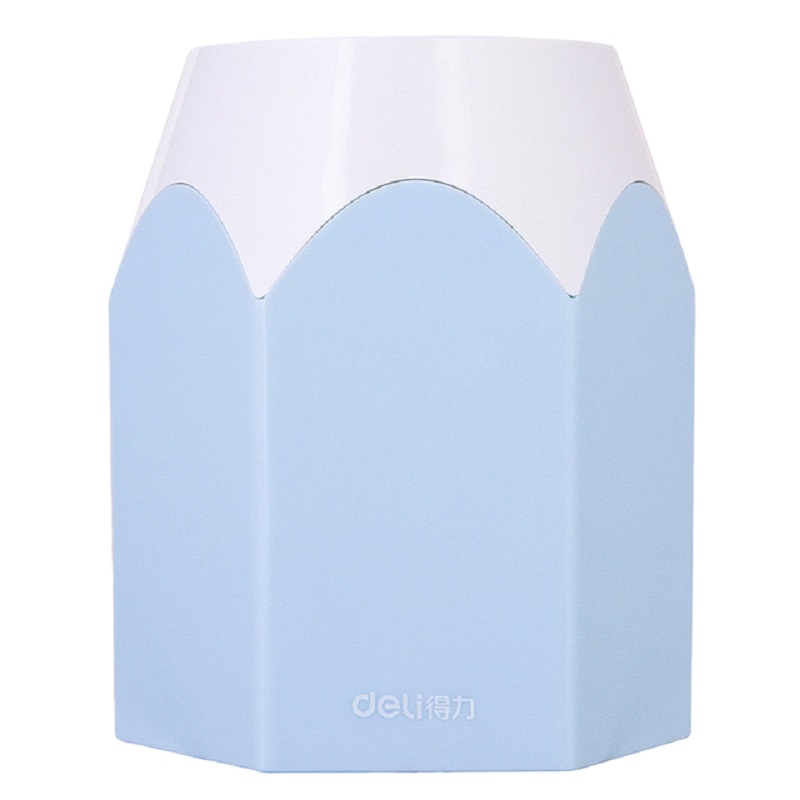 得力9145文具卡通学生笔筒可爱桌面化妆刷笔筒简约笔架收纳盒多功能摆件创意时尚小学生