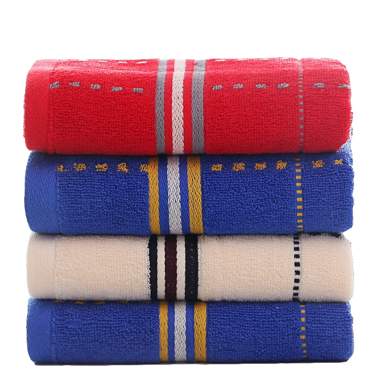 洁丽雅毛巾6633 纯棉加厚洗脸巾不掉毛柔软吸水 全棉家用儿童面巾 72*34cm 单条(单位:件)