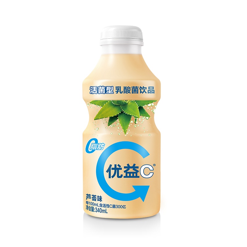 蒙牛 优益C 活菌型乳酸菌乳饮品 芦荟味 340ml