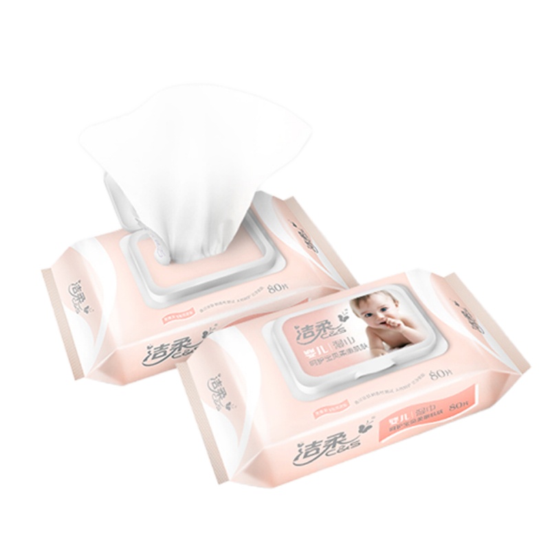 洁柔 JS008-01 婴儿口手湿巾80片装 12包/箱 不支持零售