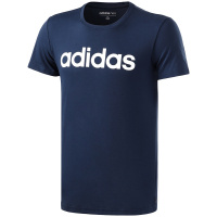 【自营】adidas阿迪达斯NEO男子短袖T恤休闲运动服DN2497 L DN2496学院藏青蓝+白