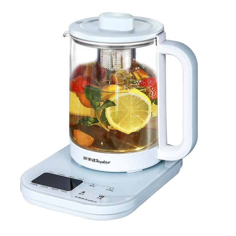 荣事达养生壶1.8L多功能电热水壶高硼硅玻璃壶触控式煎药壶花茶器煲茶壶烧水壶YSH1832L
