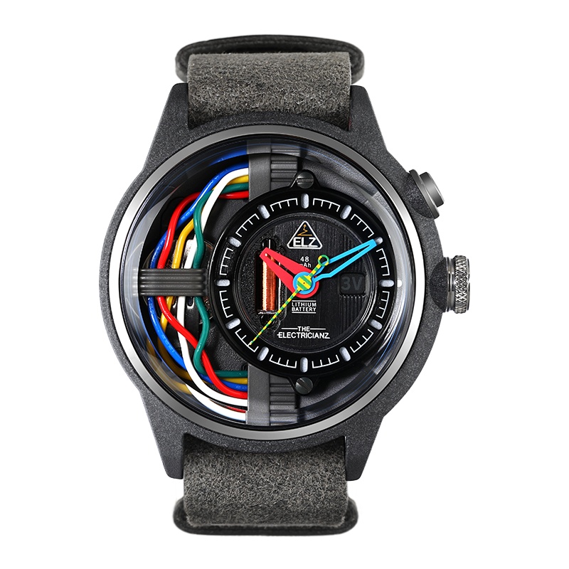 ELZ风靡ins手表 瑞表电工中性夜光NFC小众大表盘石英男士手表A1A/03-ELZ002