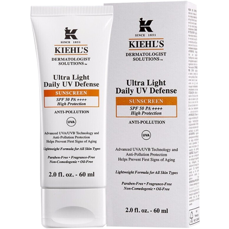 [专柜正品 顺丰速运]Kiehl’科颜氏 清爽防晒隔离乳液60ml 防晒隔离 滋润保湿 任何肤质通用