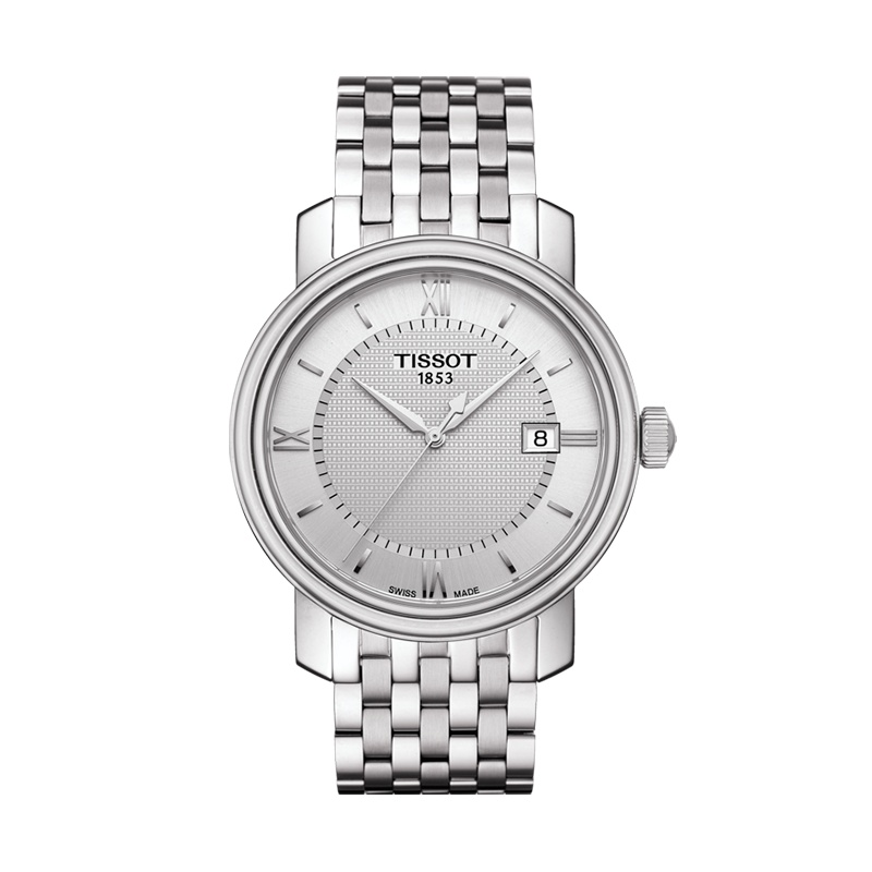 天梭(TISSOT)瑞士手表 经典简约商务质感 港湾系列钢带男士石英表T097.410.11.038.00 情侣礼物