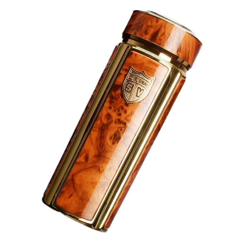 思宝(SIBAO)K系列商务办公茶杯礼盒不锈钢镀金杯子车载便携泡茶水杯