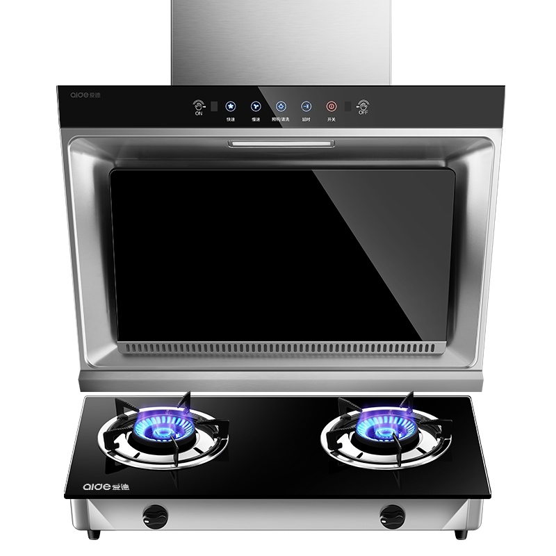 爱德(aide)烟灶套装 A13+JZY-Q1 侧吸式油烟机燃气灶套装 厨电套餐厨卫二件套 免拆洗烟机 天然气 自行安装