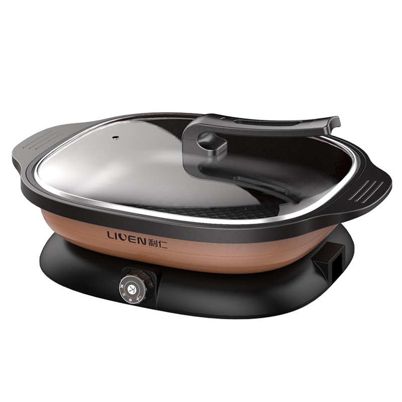 利仁电煎锅JG-J8362家用加深多功能煎烤烙饼无油不沾苏宁自营