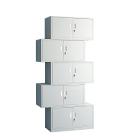 梦商 分五节档案柜 财务柜文件柜铁皮柜资料柜凭证柜带锁