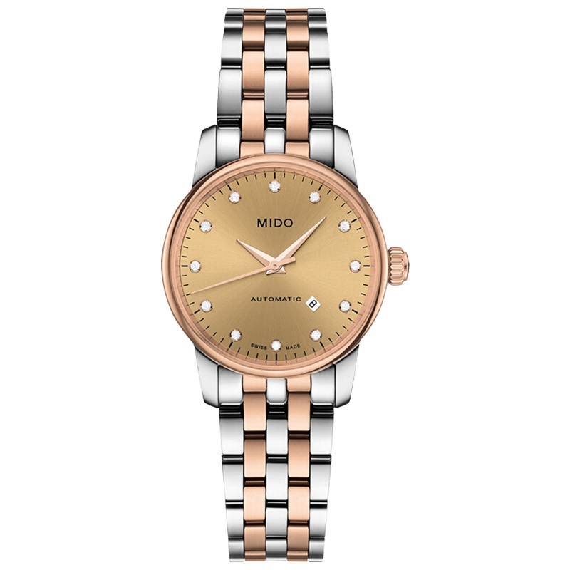 美度(MIDO) 手表 瑞士原装进口贝伦赛丽系列全自动机械女士腕表 M7600.9.67.1