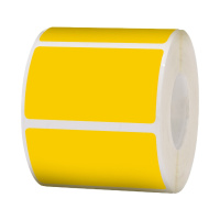 精臣 B50 标签纸 PET不干胶贴纸条码纸50*70mm*200张单排 黄色 (单位：卷）