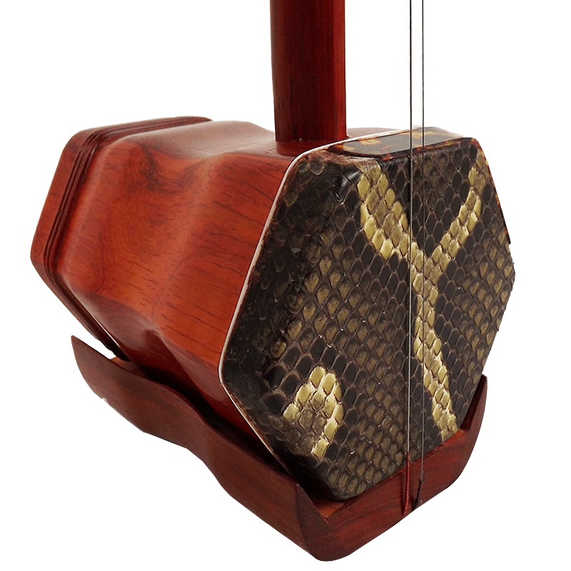 梵巢 红檀木二胡 演奏 初学 成人 儿童 二胡 乐器 练习 演出 用琴 六角 原木色 RH-01