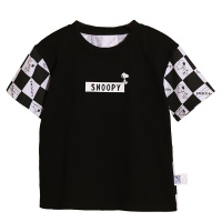 史努比SNOOPY纯棉儿童短袖T恤圆领韩版童装夏季男童半袖袖女童运动休闲学生T恤小孩卡通宝宝上衣L006T