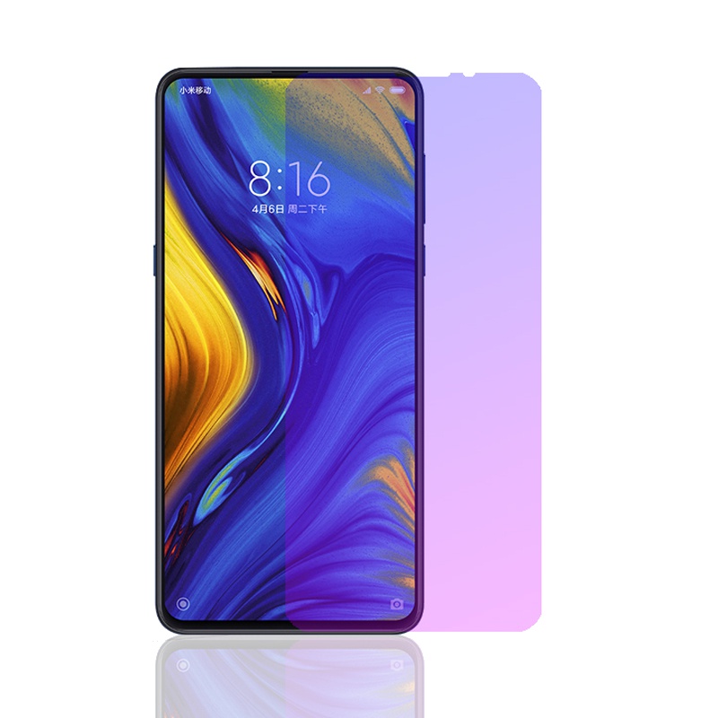 [送手机壳]轻万适用小米mix3钢化膜xiaomimix3透明全屏抗蓝光玻璃贴膜手机保护膜