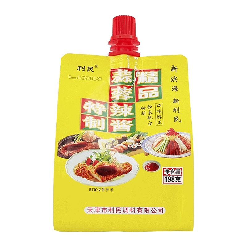 利民(LIMIN) 精品蒜蓉辣酱198g/袋