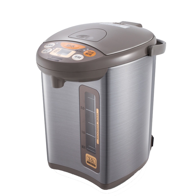 象印(ZO JIRUSHI) 电水瓶CD-WBH30C 进口家用保温电热水瓶自动出水不锈钢快速加热电热水壶 银棕色 3L