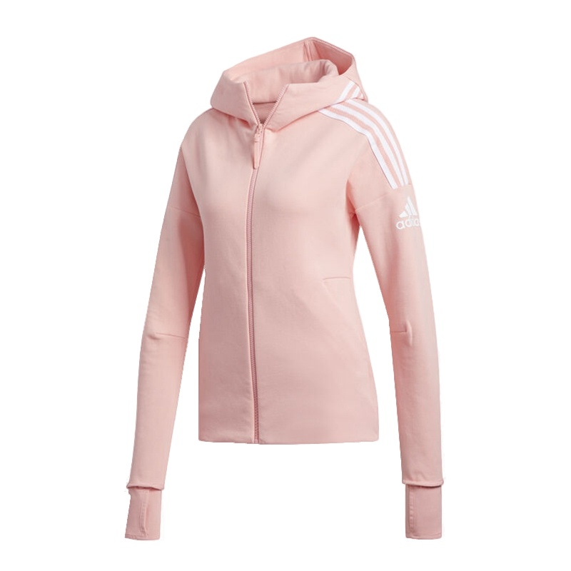 阿迪达斯 2020女装春新款ZNE 运动休闲透气连帽外套茄克FI6722