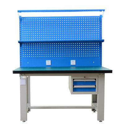 尔迈 重型钳工工作台防静电操作台工厂车间多功能维修工具台 1.8米 F款