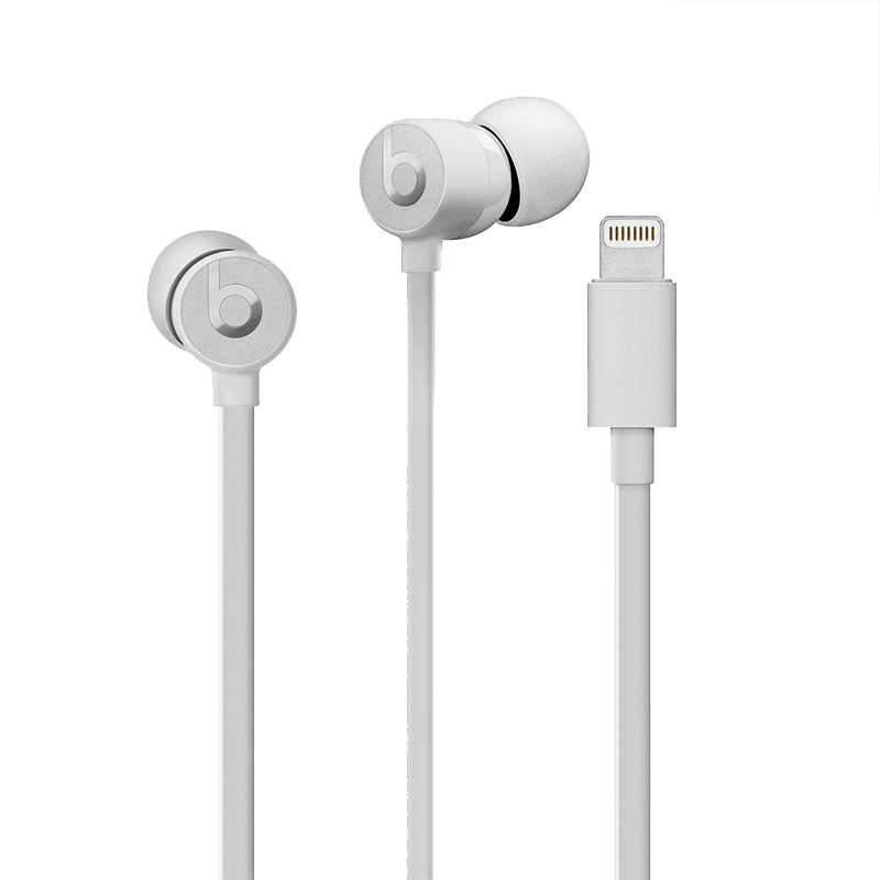 Beats urBeats3 入耳式耳机 Lightning接口 手机耳机 三键线控 带麦 - 丝缎银