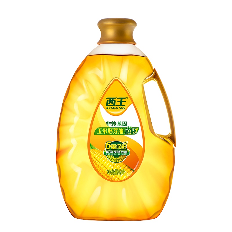西王鲜胚玉米油5L非转基因胚芽油物理压榨炒菜食用油烹饪家用