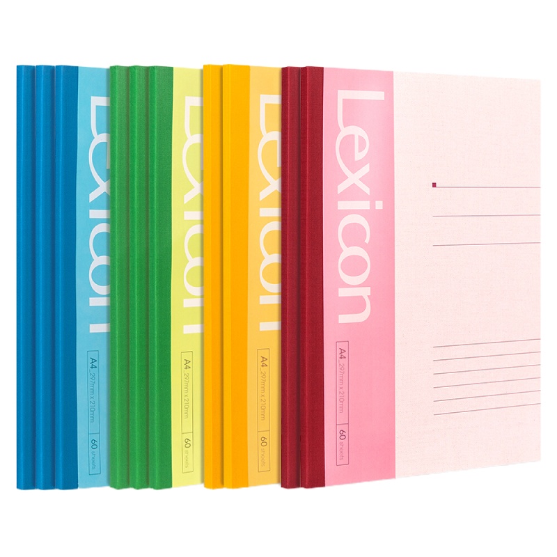 得力(deli)10本A4/60张无线装订软抄本办公记事本 文具笔记本子7658