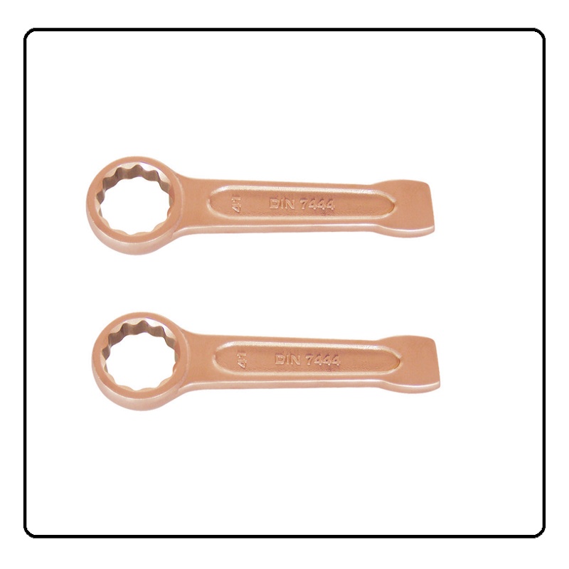 中泊集团 桥防(QIAOFANG) QFB160铍青铜防爆敲击梅花扳手 打击扳手 46mm