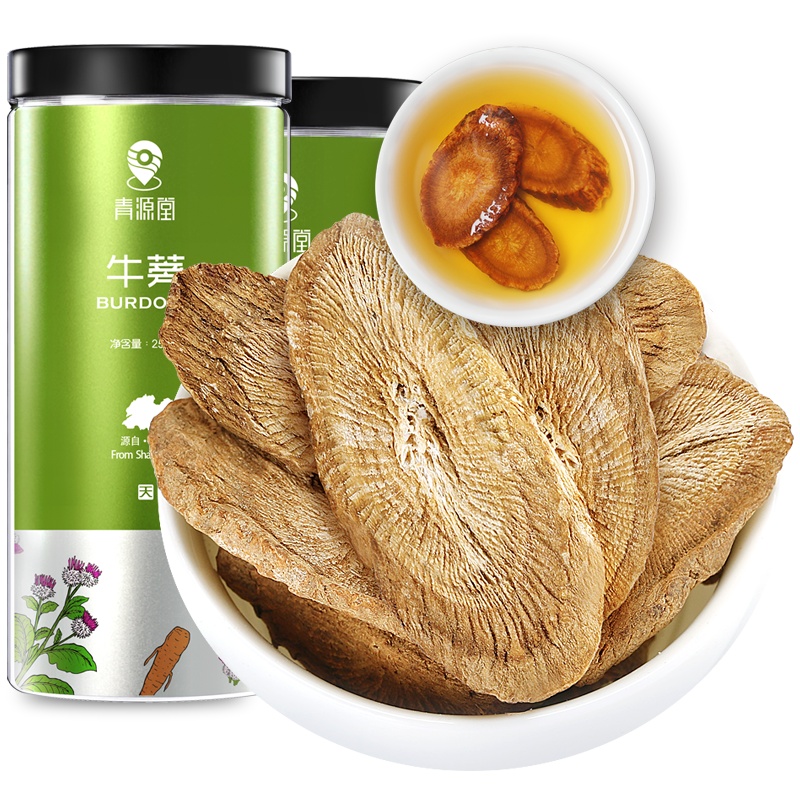 青源堂牌 黄金牛蒡茶 牛蒡根牛蒡片 花草茶250g*2