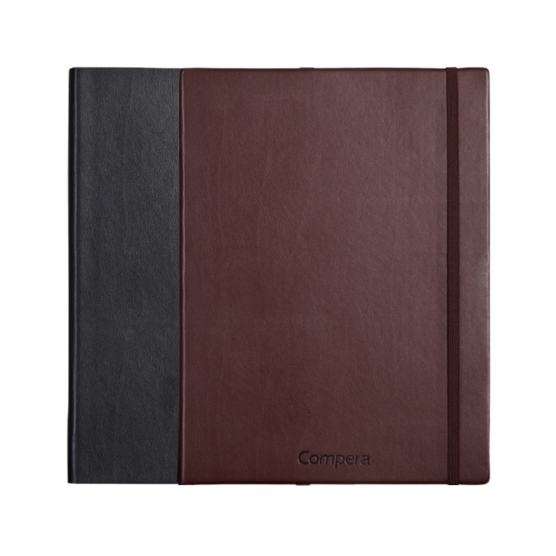 齐心(Comix) C8001 154页B5商务皮面笔记本/记事本/日记本 Compera精英系列黑色