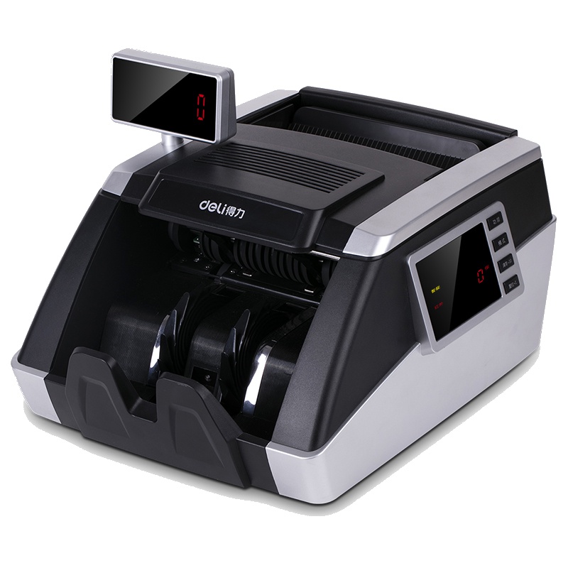 得力 3912 银行专用双屏验钞机 自动清洁点钞机B级