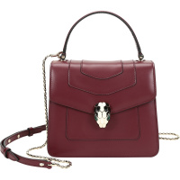 BVLGARI 宝格丽 女士SERPENTI FOREVER系列牛皮蛇头扣手提单肩斜挎包 282264