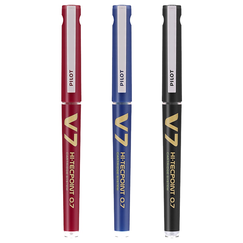 百乐(PILOT)BXC-V5直液式走珠笔 0.5mm中性水笔针管笔签字笔 V5升级版可换墨胆 可更换笔芯