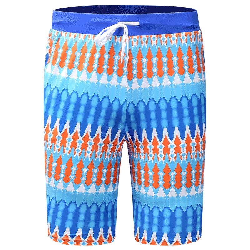 号手泳装沙滩裤男士宽松裤头速干大码度假游泳五分泳裤男情侣温泉