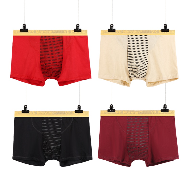 官方正品纯棉英国卫裤男士内裤男磁疗四平角内裤男士短裤VK磁石保健内裤