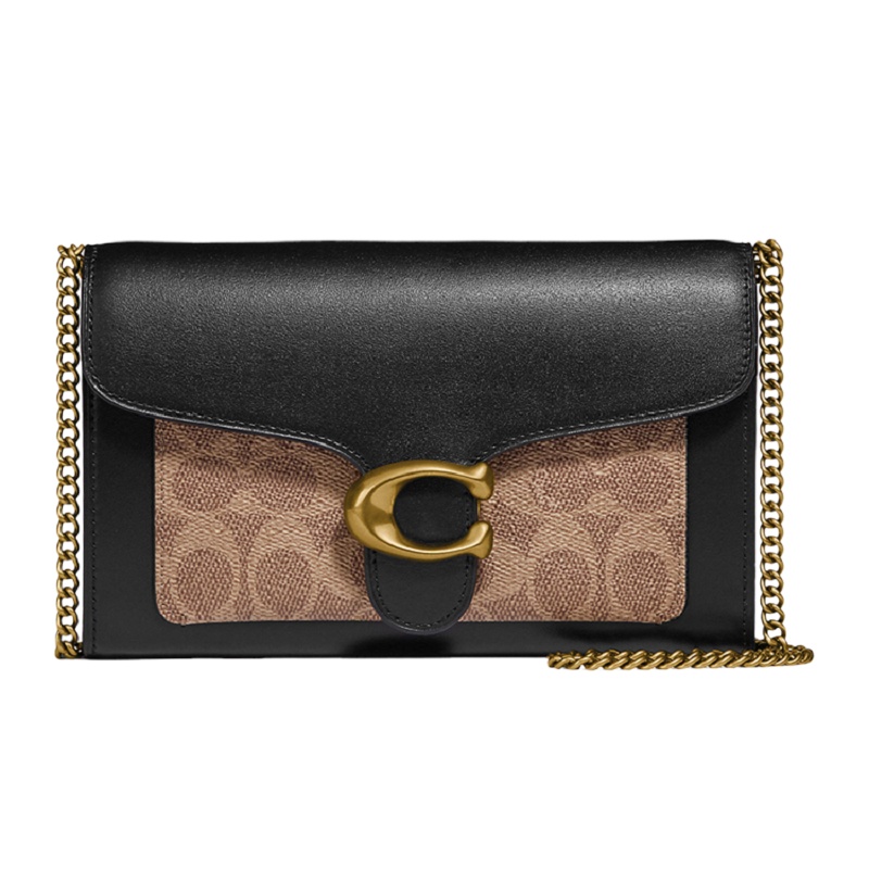 香港直邮 Coach 蔻驰(专柜)女士黑棕色单肩斜挎包 86094B4OOH