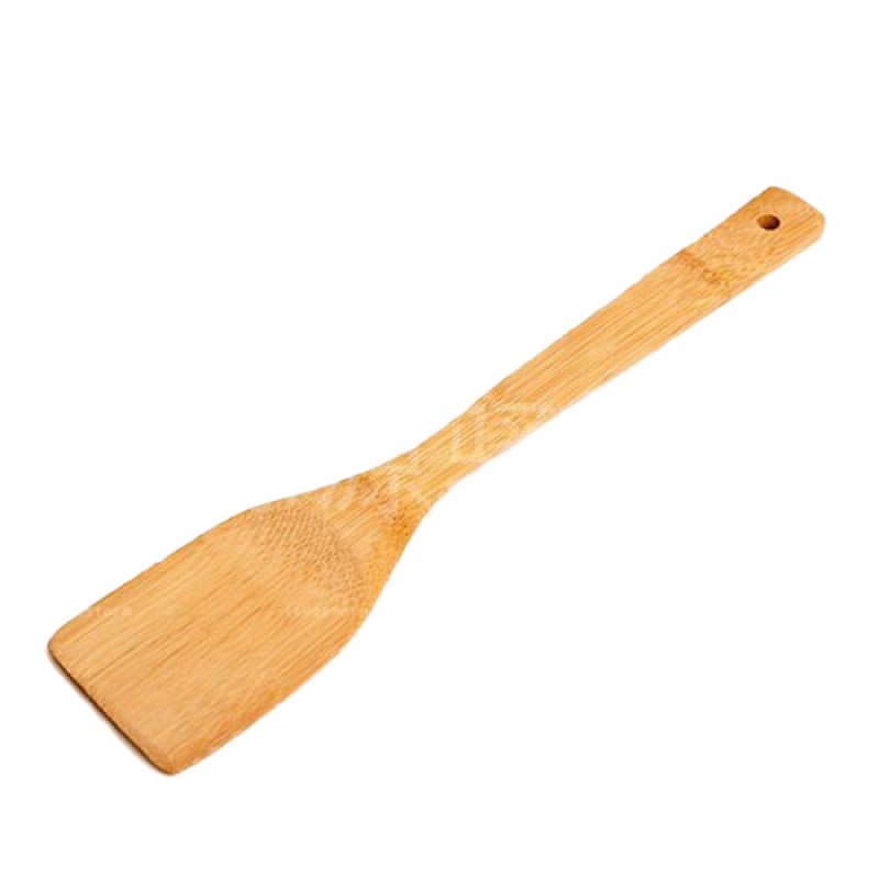 竹铲家用不粘锅锅铲炒菜铲竹铲厨房平底锅护锅铲 饭铲竹铲子 敬平 平饭勺20*6.8CM[1支]